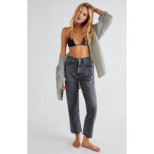 Citizens of Humanity Daphne Crop High Rise Stovepipe Jeans in Freefall Size 26